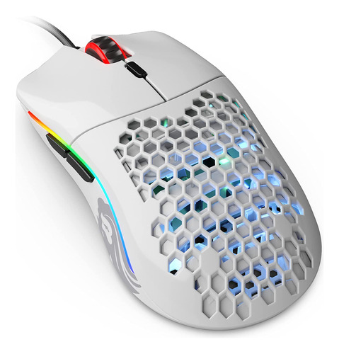 Ratón Gamer Glorious, Modelo O- (menos), 58 G, Blanco