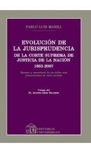 Evolución De La Jurisprudencia De La Corte Suprema De Just.