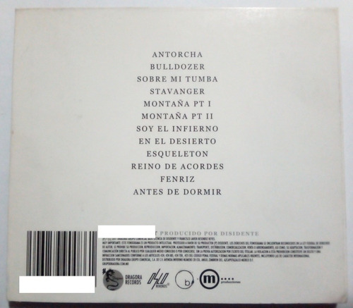 Disidente Antorcha Cd Digipack Original (Usado)