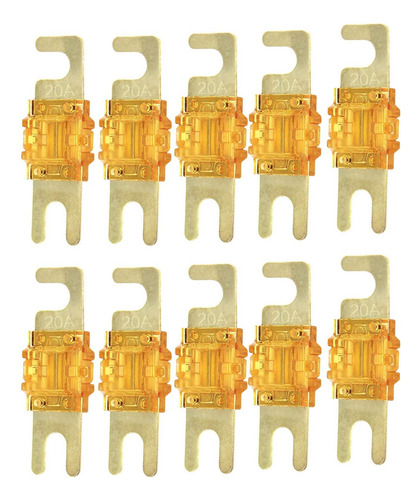 Paquete De 10 Fusibles Manl Anl 20a 30a 40a 50a 60a 80a 100a