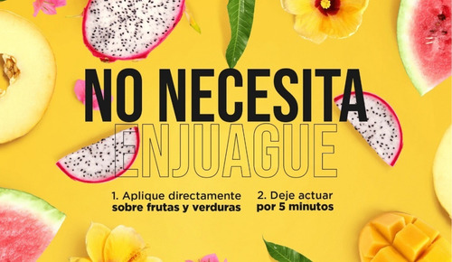 Imagen 4 de 4 de Desinfectante De Frutas Y Verduras Gleen Max