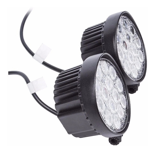 Par Faro Led 42w Auto Moto Cuatri Camioneta Camion 12-24v