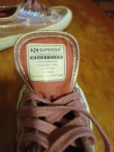 Zapatillas Superga Lamew Rosa Brillante Nro.35 Italia (Usado)