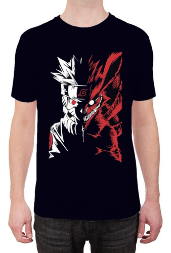 Imagem 2 de 10 de Camiseta Naruto Camisa Blusas Manga Curta Akatsuki Presente