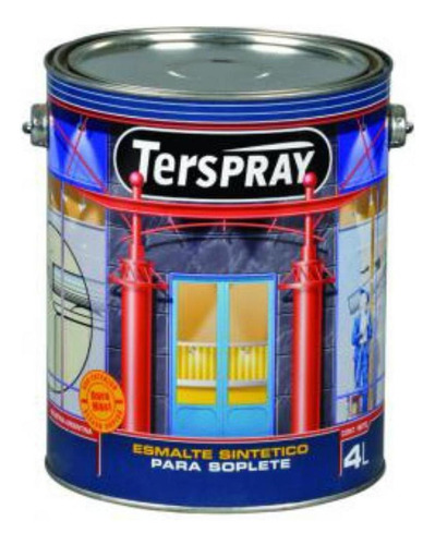 Esmalte Sec Rápido Terspray Bermellón 4 L Dimension Color
