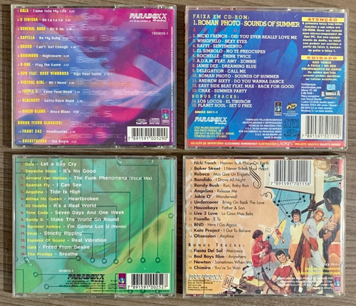 Pacote Com 4 Cds Originais - As 7 Melhores Jp E Tecno Pan