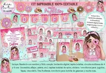Comprar Kit Imprimible Candy Bar Mis Pastelitos 100% Editable