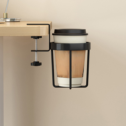 Estante Lateral Fijo Con Soporte De Vaso Para Escritorio De