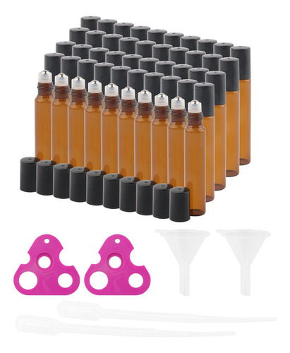 .. Rollerball Botella Muestra Vial A Prueba De Fugas 50 Pcs