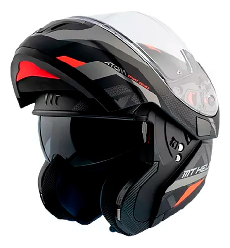 Casco Rebatible Modular Moto Mt Atom Sv Doble Visor Marelli®