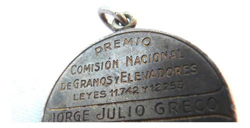 Monijor62-antigua Medalla Comision Nacional Granos 1944 (Usado)