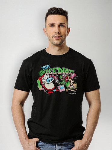 Polera Ren & Stimpy You Eeediot Ne Abominatron
