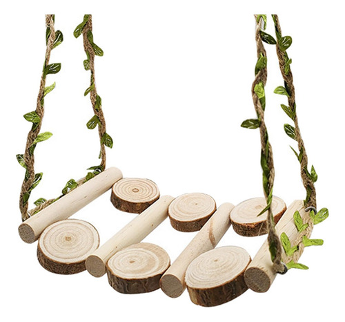 Columpio De Madera Para Loros, Juguetes Para Masticar Ramas