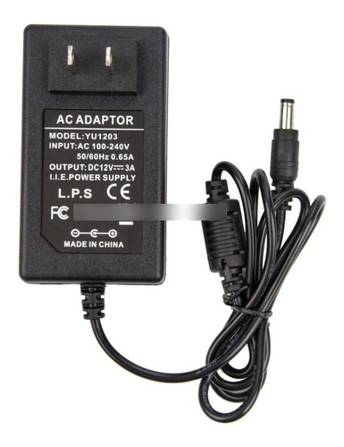 Adaptador De Corriente P/camara 12v 3amp