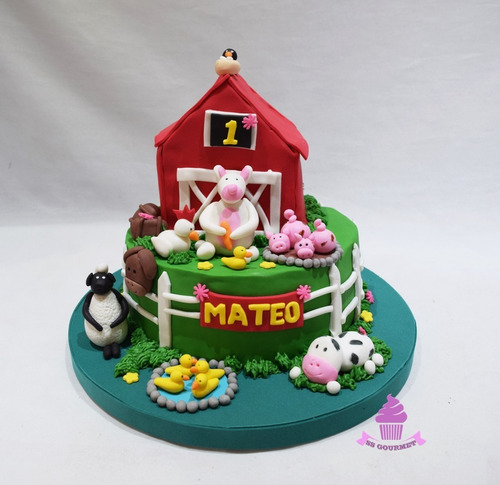 Torta De La Granja - Ideal Para Cumpleaños Infantiles