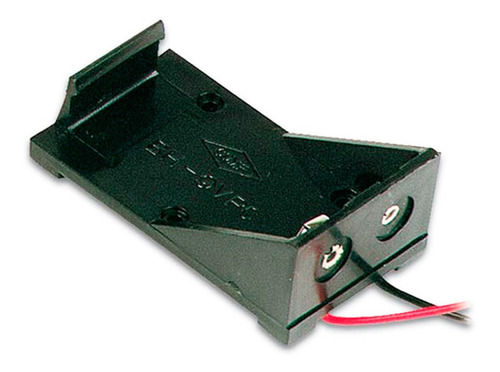 Portapila Soporte Sujetador Rígido Batería 9v