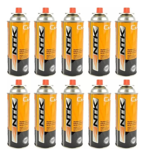 Kit 10 Refil Butano Para Fogareiros Maçaricos Lampiões 227g
