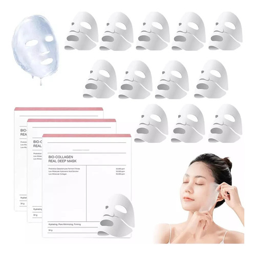 Mascarilla Profunda De Colágeno Biodance, 12 Unidades, Hidra