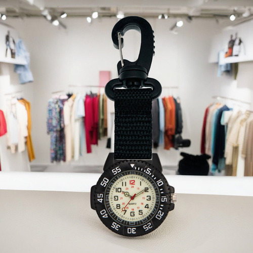Reloj Con Mosquetón Luminous Compass Para Exteriores, Correa