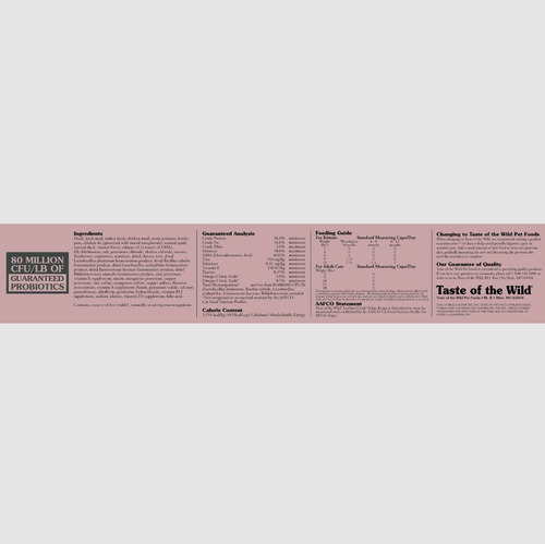Taste Of The Wild Gatos Lowland Creek Codorniz Pato 14lb New