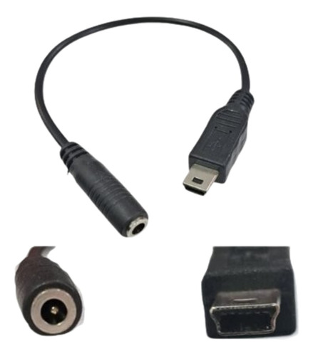 Cable Adaptador 3.5x 1.1mm Hembra A Mini Usb 5 Pin Macho