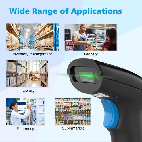 Realinn Usb 2d Qr Escáner De Código De Barras Con Cable, Lec