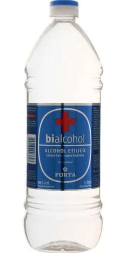 5un Alcohol Etílico Bialcohol 96% 1000ml 1l Etiqueta Azul