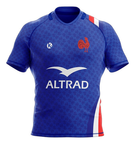 Camiseta Rugby Kapho Francia 6 Nations Home Bleu Niños