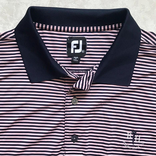 Playera De Golf Fj Footjoy, Talla Xl Eg Extra Marino / Rosa