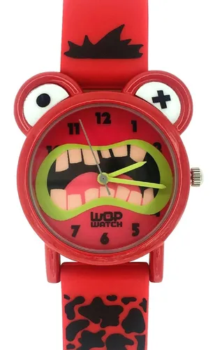 Reloj Infantil Para Niño Wop Watch Dinosaurio Rojo W9060