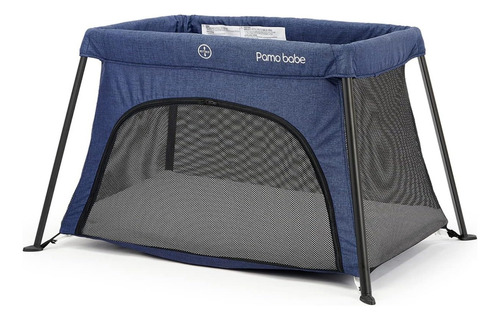 Cuna Corral Viajero Para Bebé Pamo Babe Ligero Y Compacto Color Azul