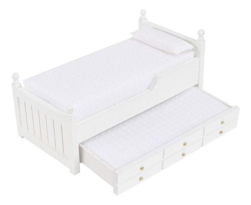 Mueble De Cama Con Cajones En Miniatura 1/12 Mini House, Mod