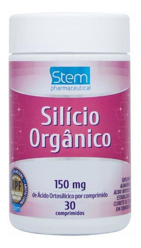 Silício Orgânico 150mg (30 Comprimidos) Stem Pharmaceutical