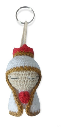 Chaveiro Santinha Nossa Senhora De Fátima - Amigurumi/crochê