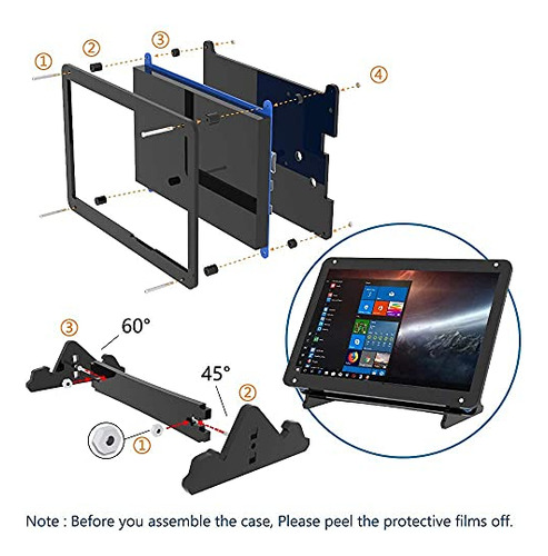 Monitor Táctil 7puLG Para Raspberry Pi, Ips Portátil Hdmi