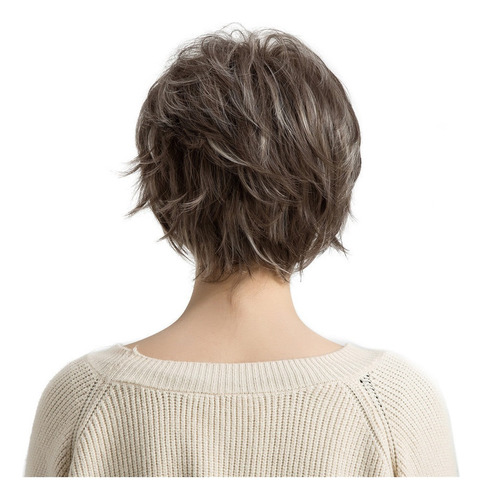Peluca De Cabello Corto Cabello Sintético