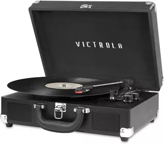 Tornamesa De Portafolio Bluetooth Victrola Retro Vsc 500 Bt Color Negro