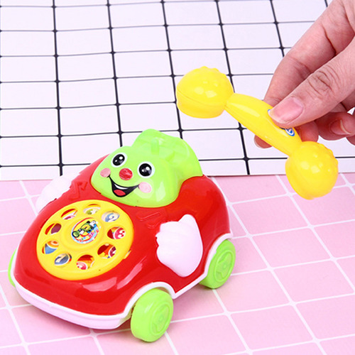 1 Pieza De Teléfono Con Cable De Simulación Para Niños, Jugu