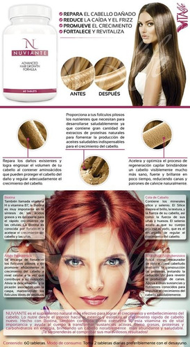 Nuviante Mujer Regenera Cabello Perdido Fortaleze Raiz Caida