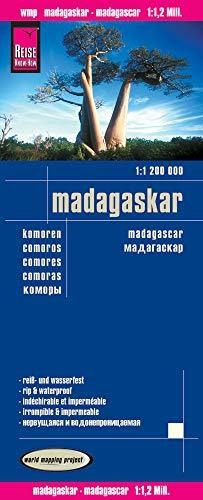 Madagascar, Mapa De Carreteras Impermeable. Escala 1:1.200.0
