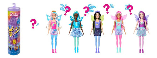 Barbie Color Reveal Galaxia Arcoiris Hadas 6 Sorpresas
