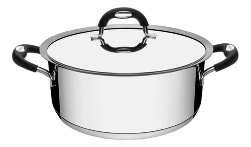  Cacerola Duo Silicone Tramontina Acero Inox 24cm 4,7 Litros