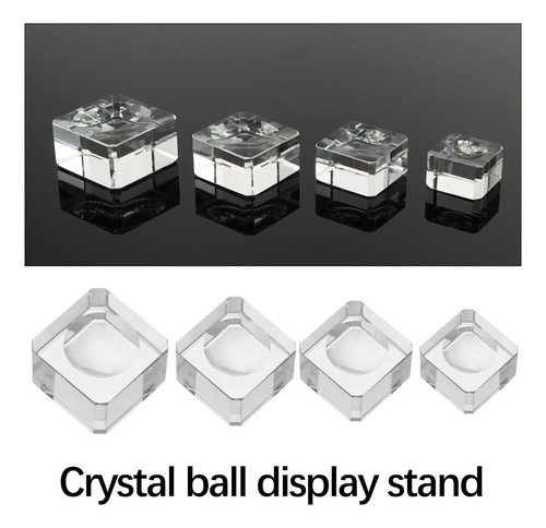 Soporte De Cristal Con Base De Esfera De Cristal Y Soporte T