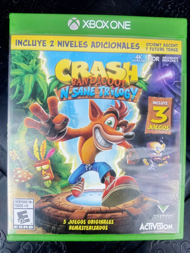 Crash Bandicoot Trilogy Xbox One Físico Juego Original 