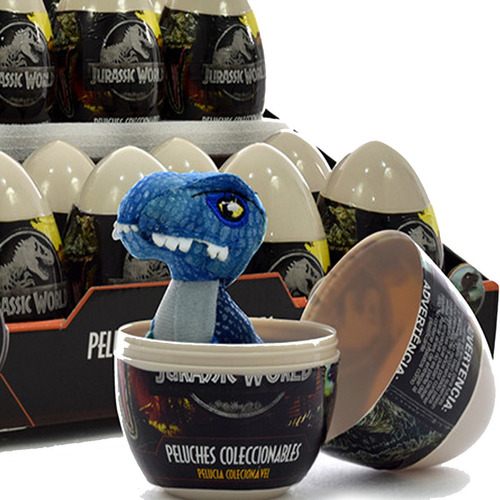 Huevo Con Sorpresa Dinosaurio Jurassic World Peluche 4 Mod.