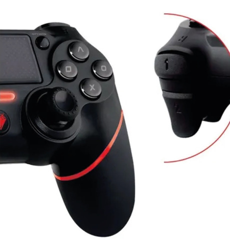 Imagen 4 de 9 de Joystick Level Up Cobrax Gamepad Rojo Compatible Ps4/ps3/pc