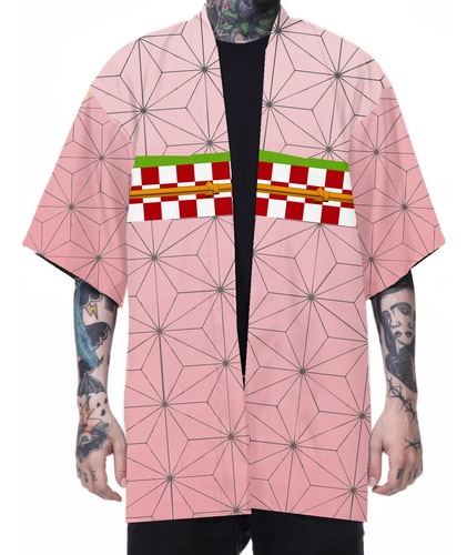 Capa Kimono Demon Slayer Nezuko Kimetsu No Yaiba Cosplay