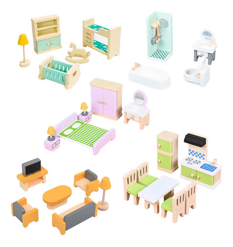 Juego De Muebles De Casa De Muñecas Muebles De Casa De