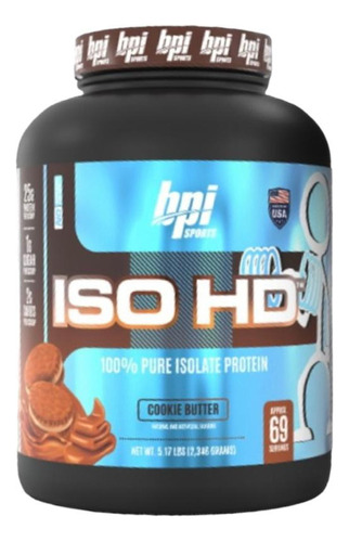 Proteina Bpi Iso Hd 5 Lbs 70srv Sabor Cookie Butter