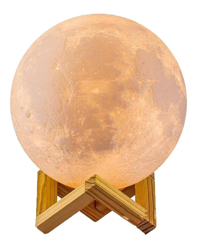 Abajur De Led Luminária Umidificador De Ar 800ml Lua Cheia